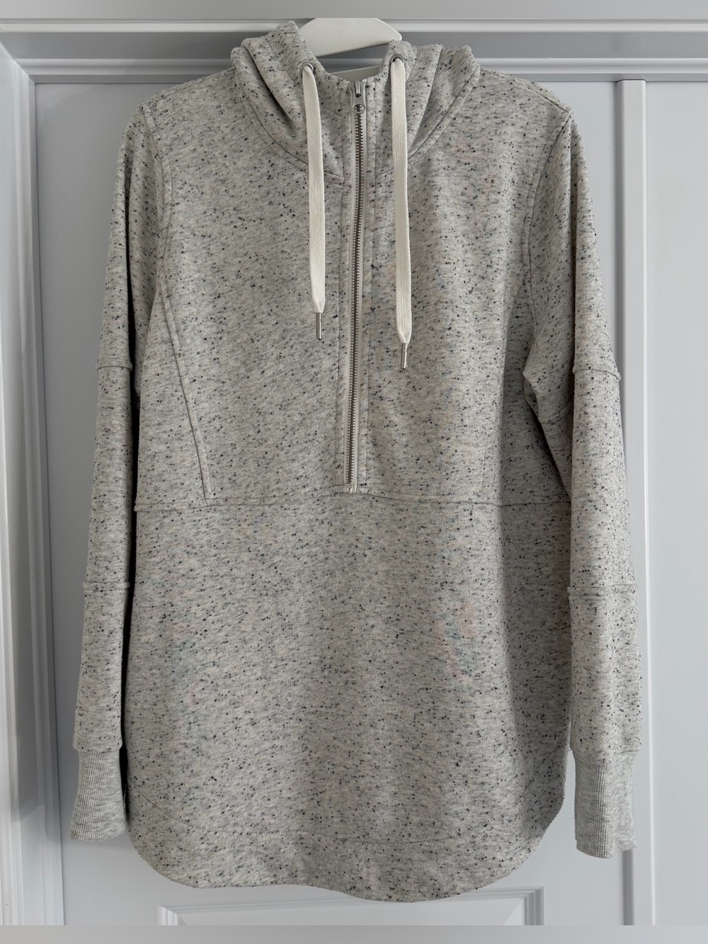 BAE THE LABEL Run With Me Hoodie – Grey Fleck | Size XS | Maternity & Nursing